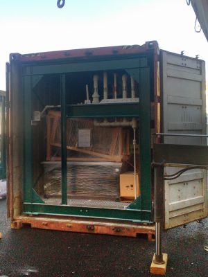 Módulos industriales tipo skid listos para envío a planta en Angola